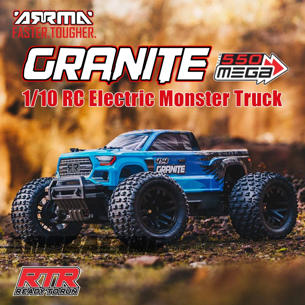 

ARRMA GRANITE 4WD MEGA 550 Матовый RTR 1/10 RC Электрическая модель с дистанционным управлением Автомобиль Monster Truck Игрушки для взрослых и детей