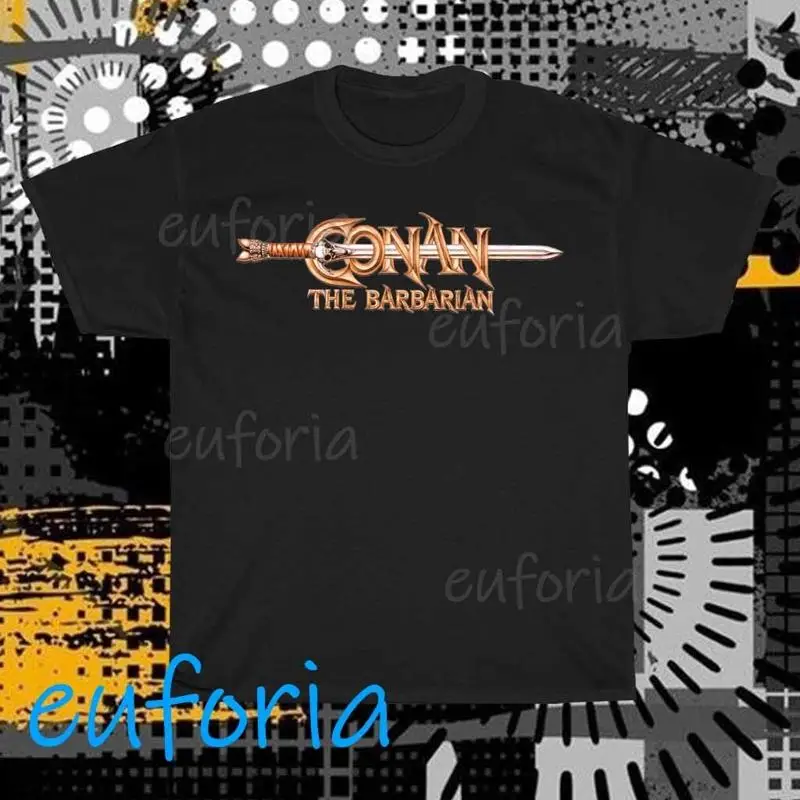 Футболка с логотипом Conan The Barbarian, забавная, размеры от S до 5XL