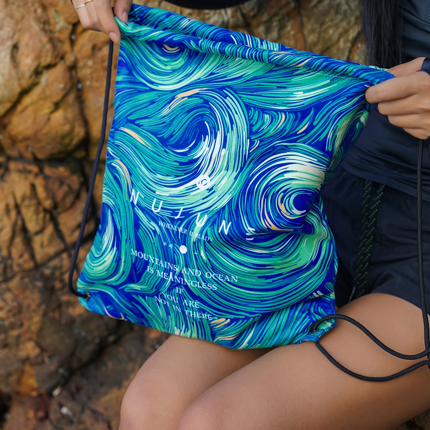 Nu-June Beach Swimming Bag Lightweight Large Capacity Shoulder Bags for Women Travel Makeup Bag Portable Beach accessories