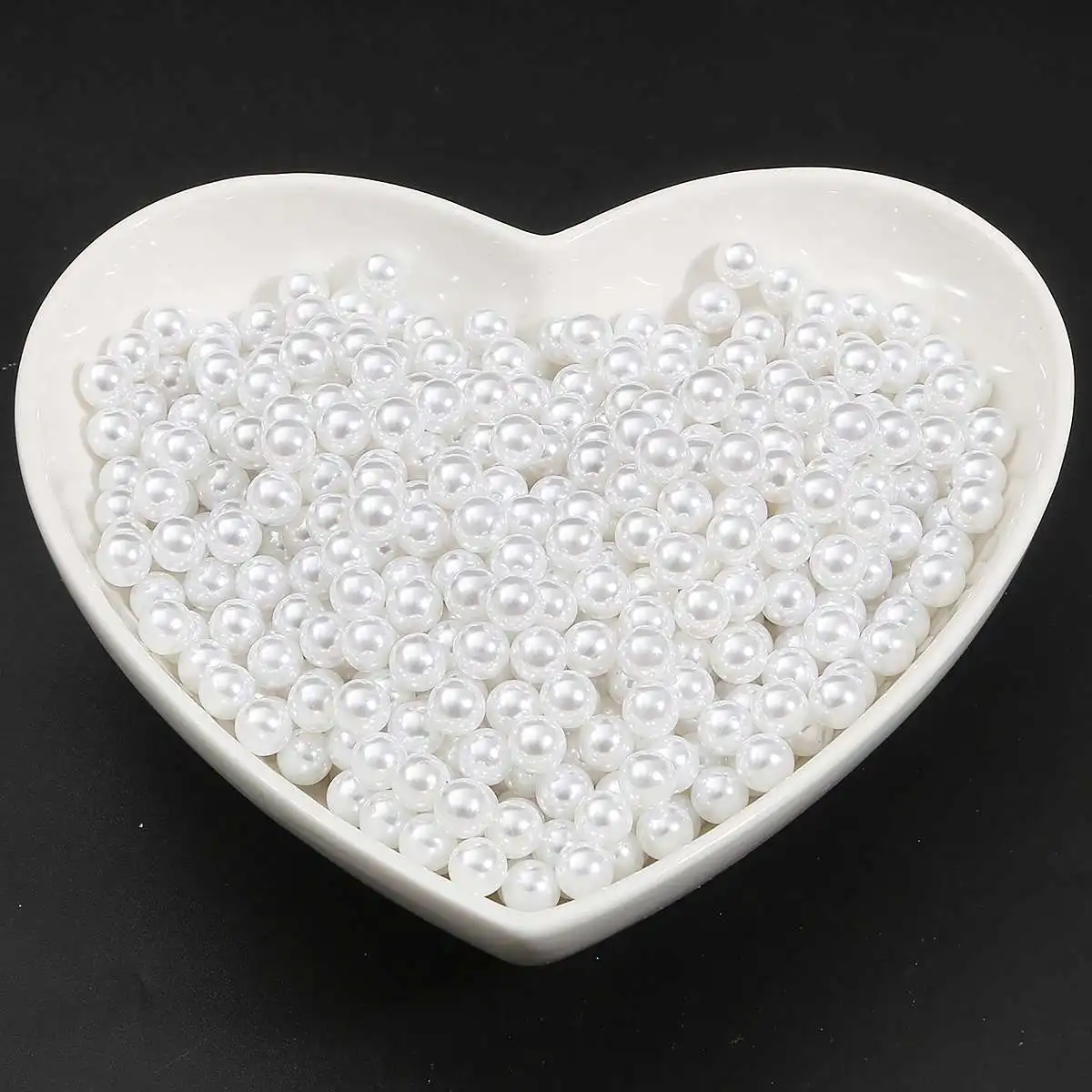 Hohe Qualität, 2 mm, 3 mm, 4 mm, 5 mm, 6 mm, 8 mm, 10 mm, 12 mm, 16 mm, 18 mm, runde weiße Perlen, kein Loch, lose Kleidungsperlen für Kleiddekoration – Detail 6
