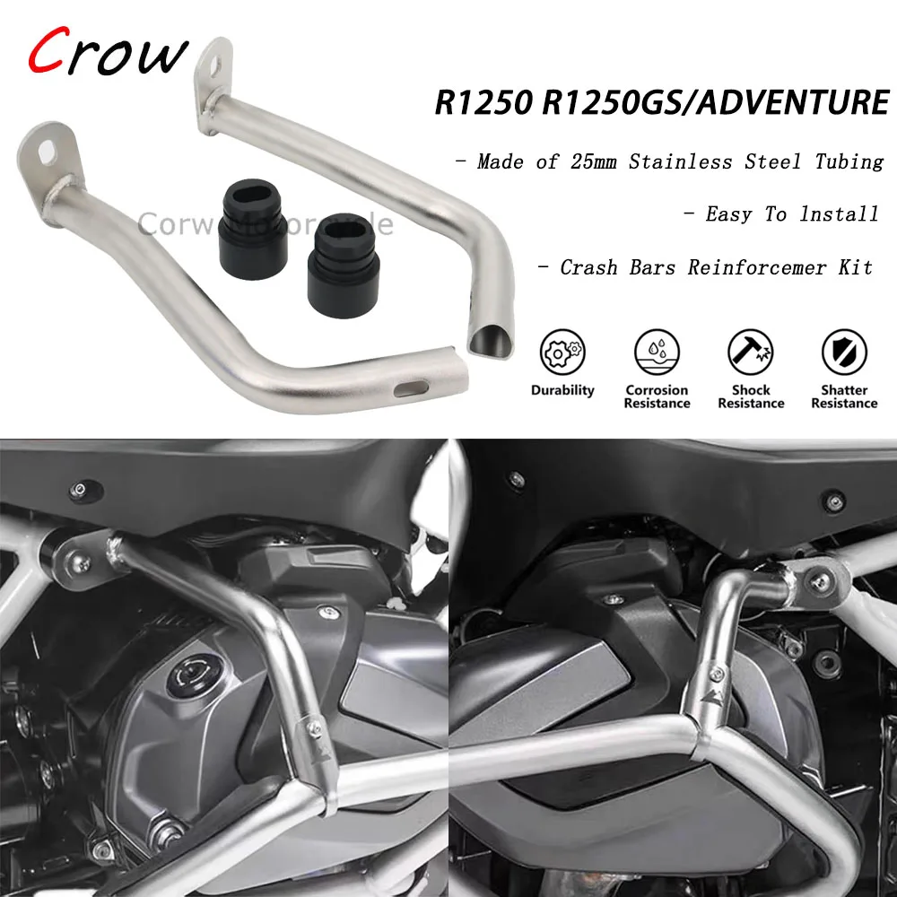 

New Accessories 1 pair Engine Highway Guard Crash Bar Bumper Frame Protection For BMW R1250GS R 1250GS 1250 GS Adventure ADV GSA