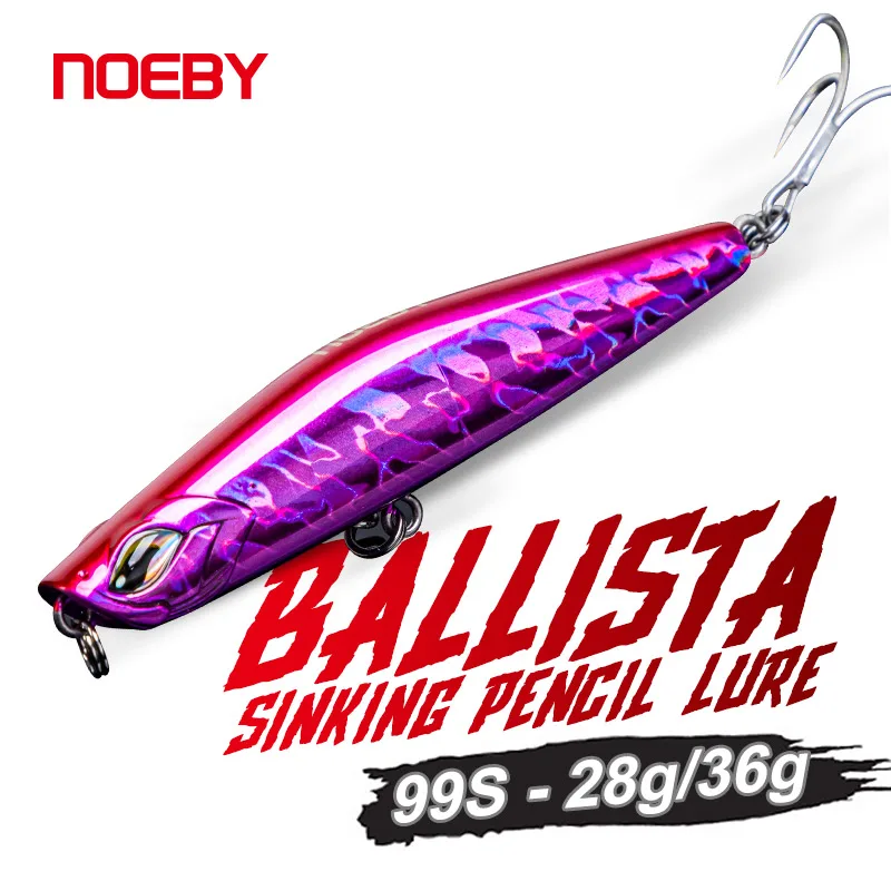 NOEBY Sinkende Pencil-Angelköder 99mm 28g 99mm 36g Ballista Stickbait Ufer-Langwurfköder Salzwasser-Angelzubehör
