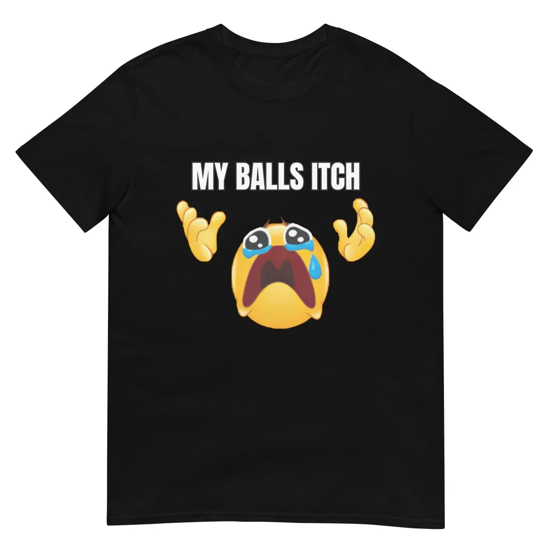 My Balls Itch Obnoxious Metal Shirt Offensive Dark Humor Inappropriate Tee Meme T Shirt Sarcastic Tee Top Ironic Cotton Tees