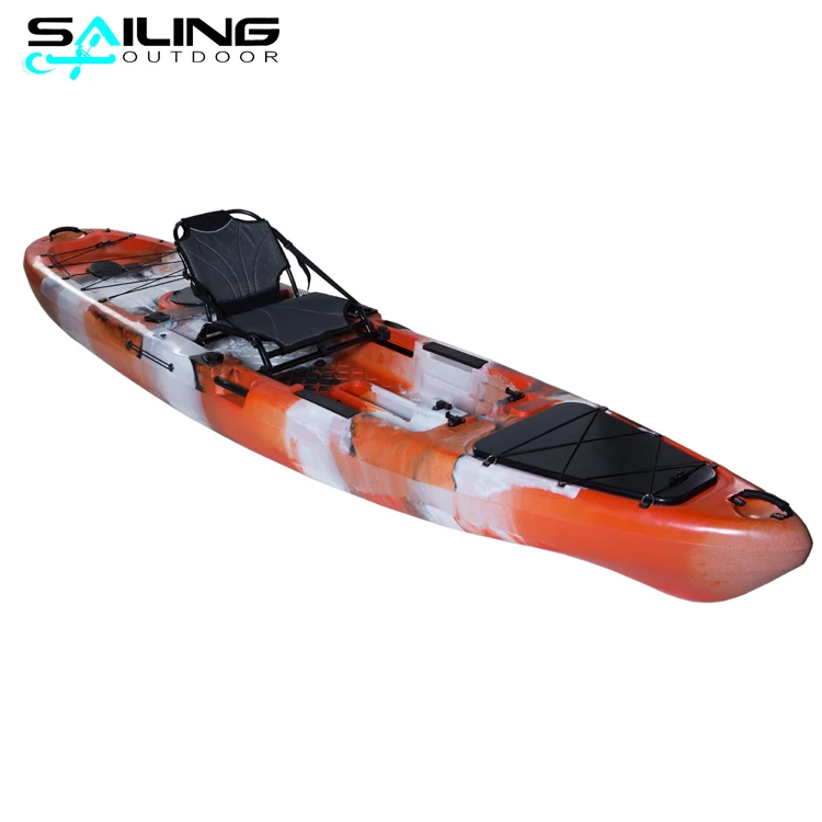 

13ft one person sea pedal fishing kayak with propel motor pedal drive boat avec pedales sale from Sailing Outdoor