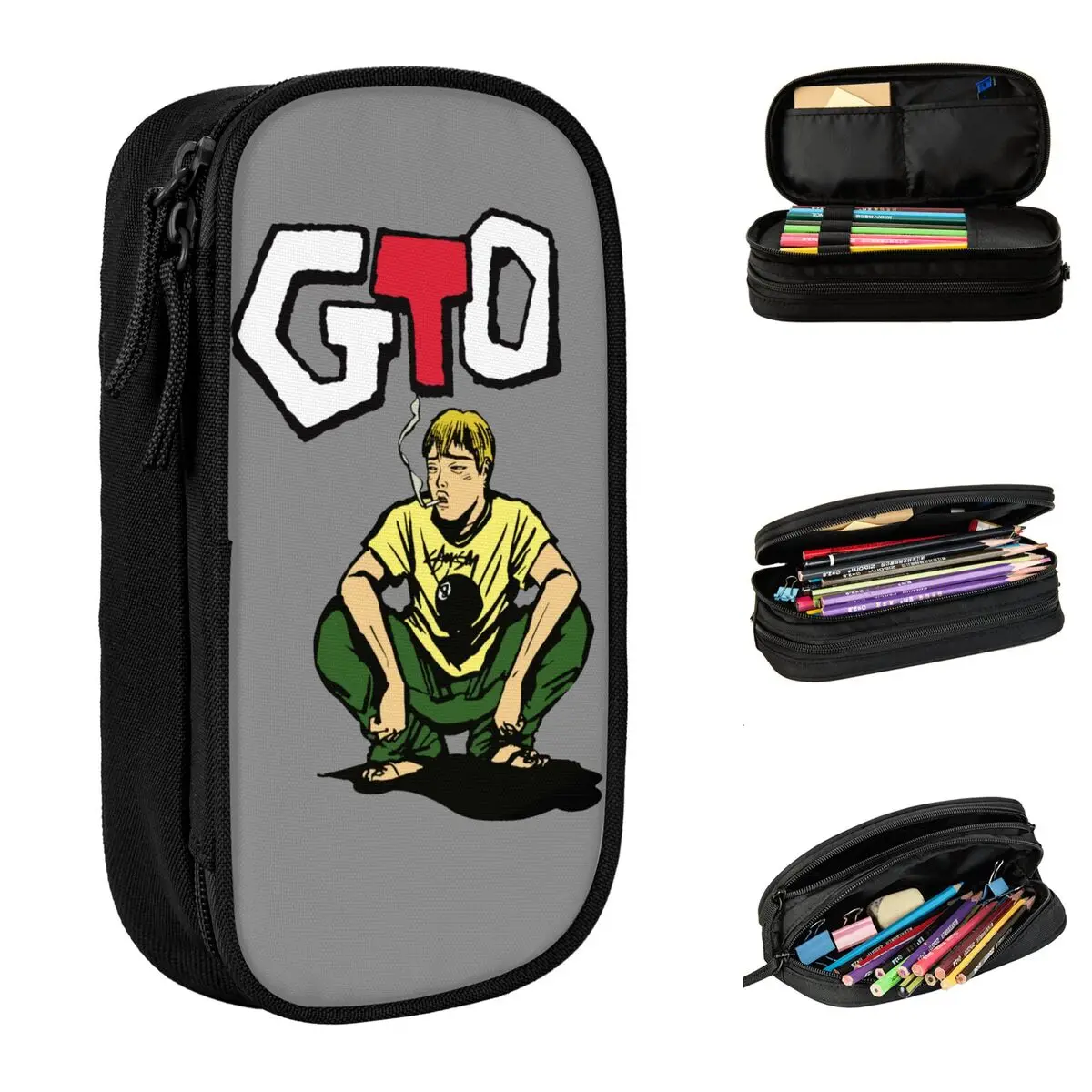 GTO Great Teacher Onizuka Pencil Cases Creative Pen Bags for Student Big Capacity Students School Cosmetic Pencil Pouch