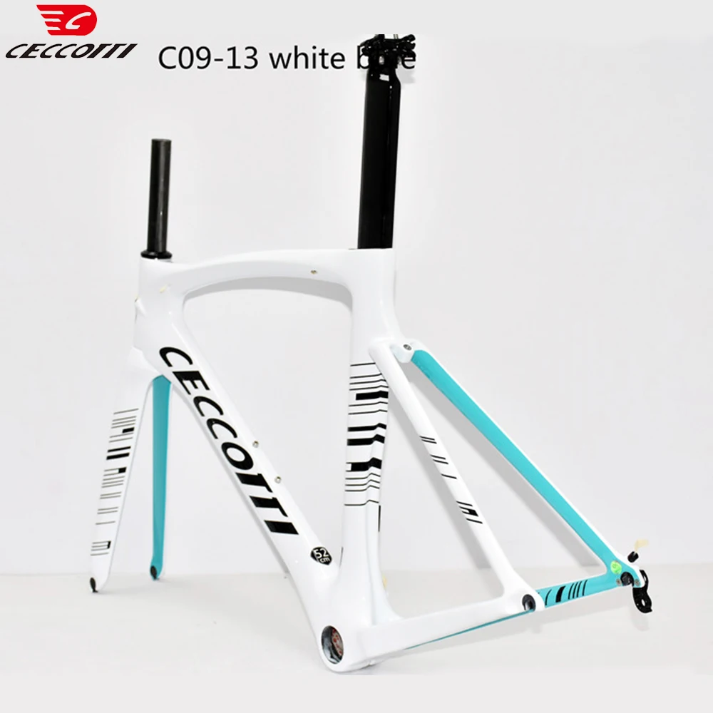 CECCOTTI-Ultralight UD Carbon Fiber Road Bike Frame, Racing Bicycle Frameset, Zero Profit, Aero Design Framework