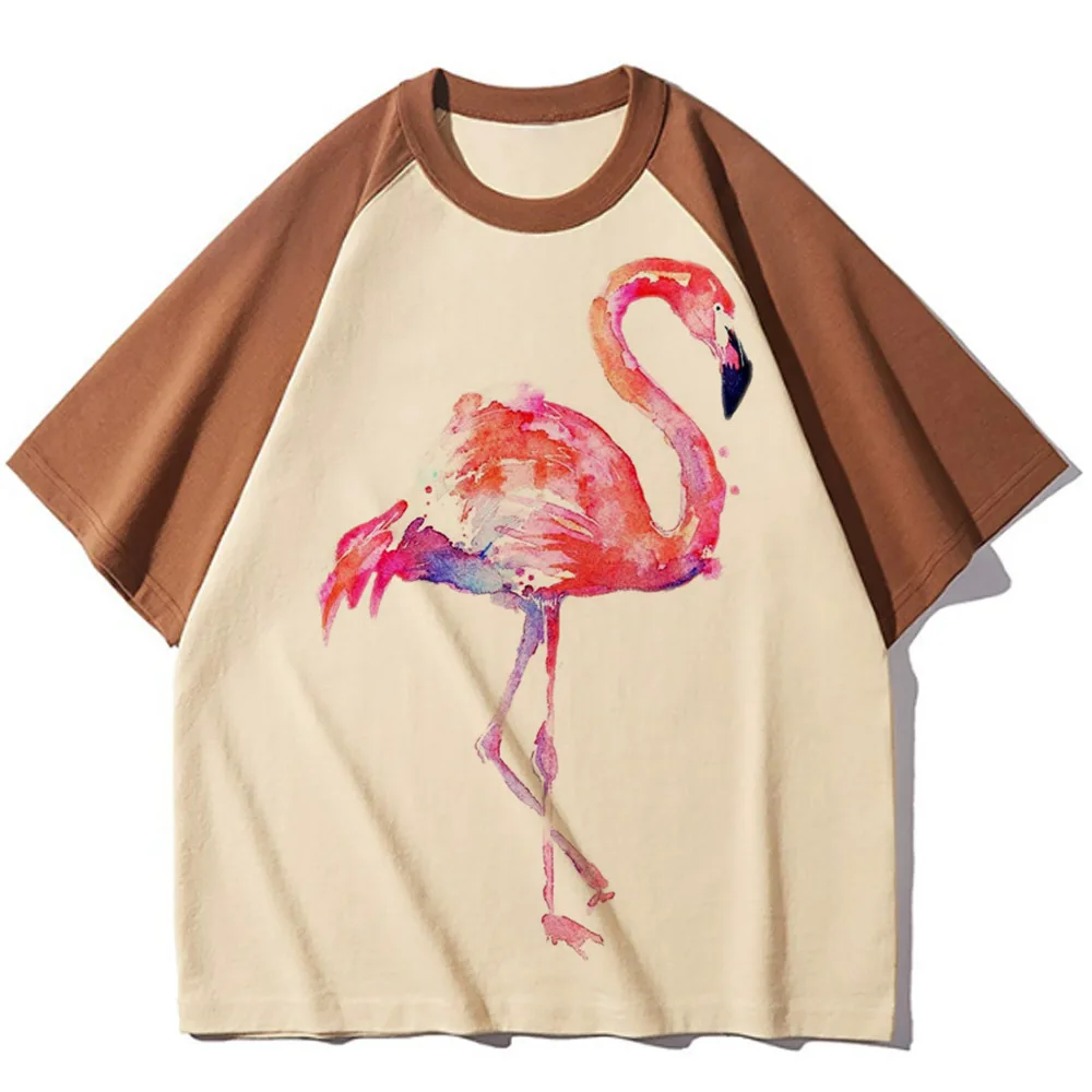 Flamingo tshirt women graphic tee t-shirts female harajuku clothes