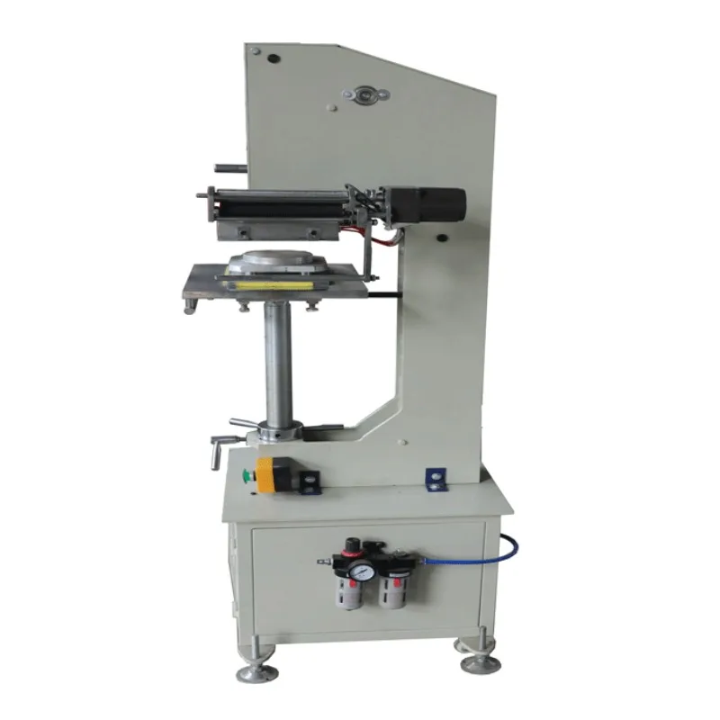 220V Automatic Pneumatic Hot Foil Stamping Machine Embossed Plastic Bucket Covers New Motor Heat Letterpress Leather Paper Print