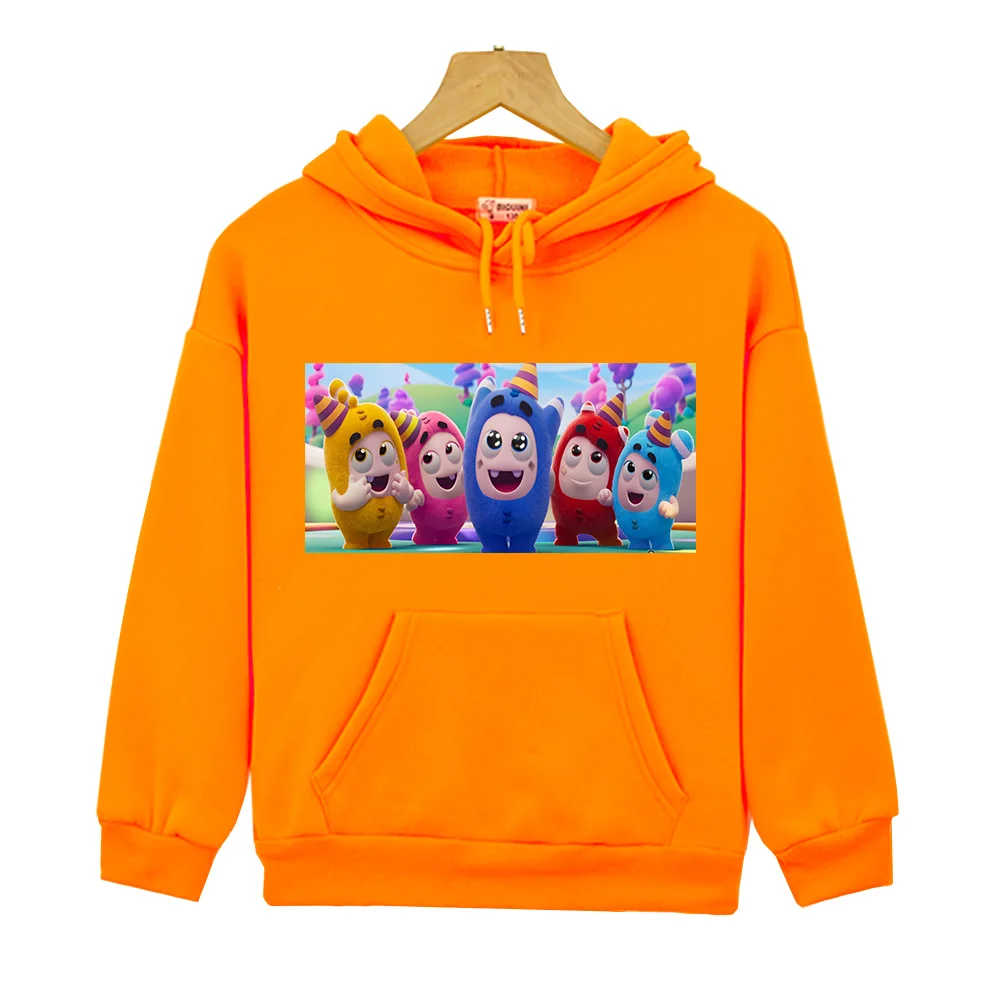 Anime Minibuds Children Sweatshirt Anime Hoodies Boy Clothes Autumn Fleece Pullover Casual Jacket Y2k Sudadera Kids Clothes Girl