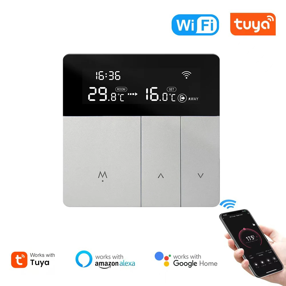 RKHK Tuya WiFi Smart Thermostat for Electric Floor Heating Gas Boiler with Alexa Yandex Alice Google Home Temperature Controller