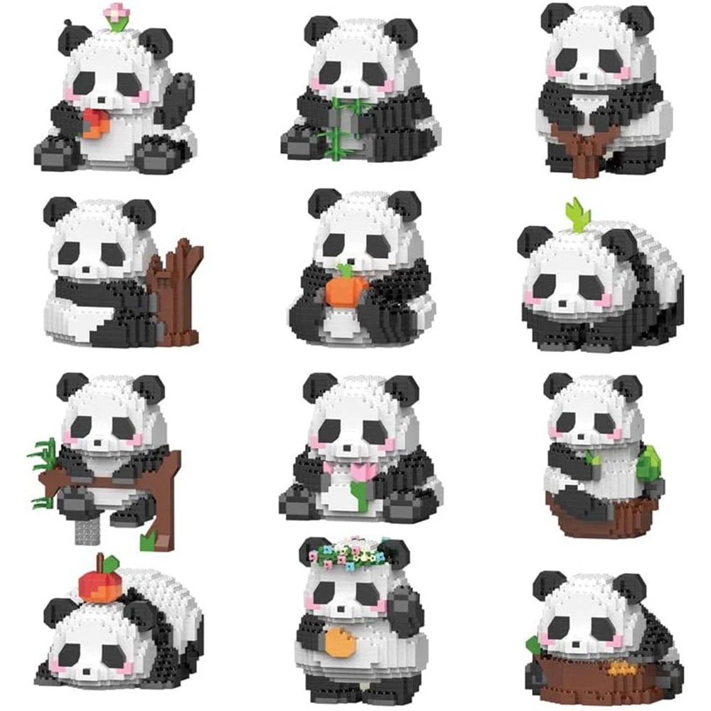 

Mini Panda Building Blocks, Panda Building Set for Adults, Micro Blocks Set for 11+ Boys & Girls, Birthday Gifts for Kids