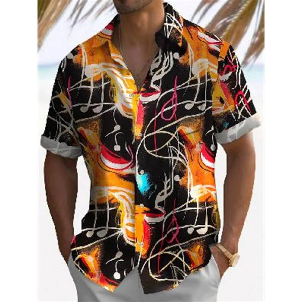 Men's Casual Shirt Hawaiian Shirt Men Summer 3d Print Casual Short Sleeved Shirt For Men Clothing Breathable Shirts