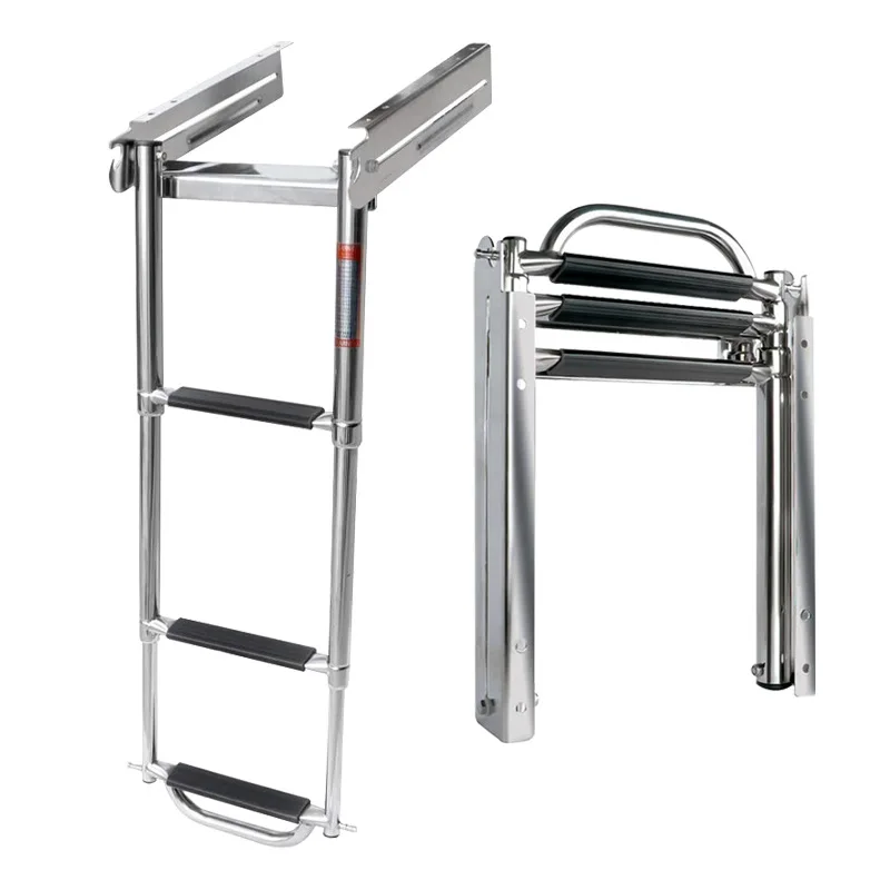 

Yacht ladders Marine stainless steel ladders Retractable anti-slide ladders Yacht accessories manufacturers Marine boarding