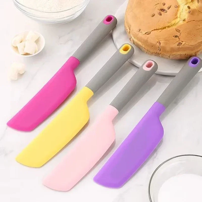 

Large Silicone Baking Spatula Non-Stick Cream And ButterSpatula Heat-Resistant Cookie Chocolate And Pastry Spatula Kitchen Tools