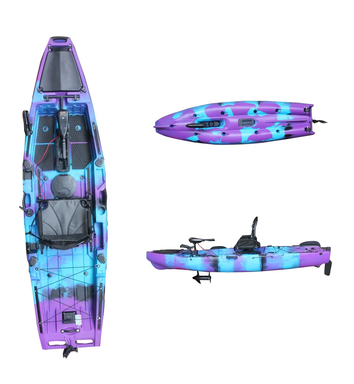 

Hot Sale 46LBS Electric Trolling Motor Engine Pedal Drive Kayak HDPE Material CE Approved 3 Years