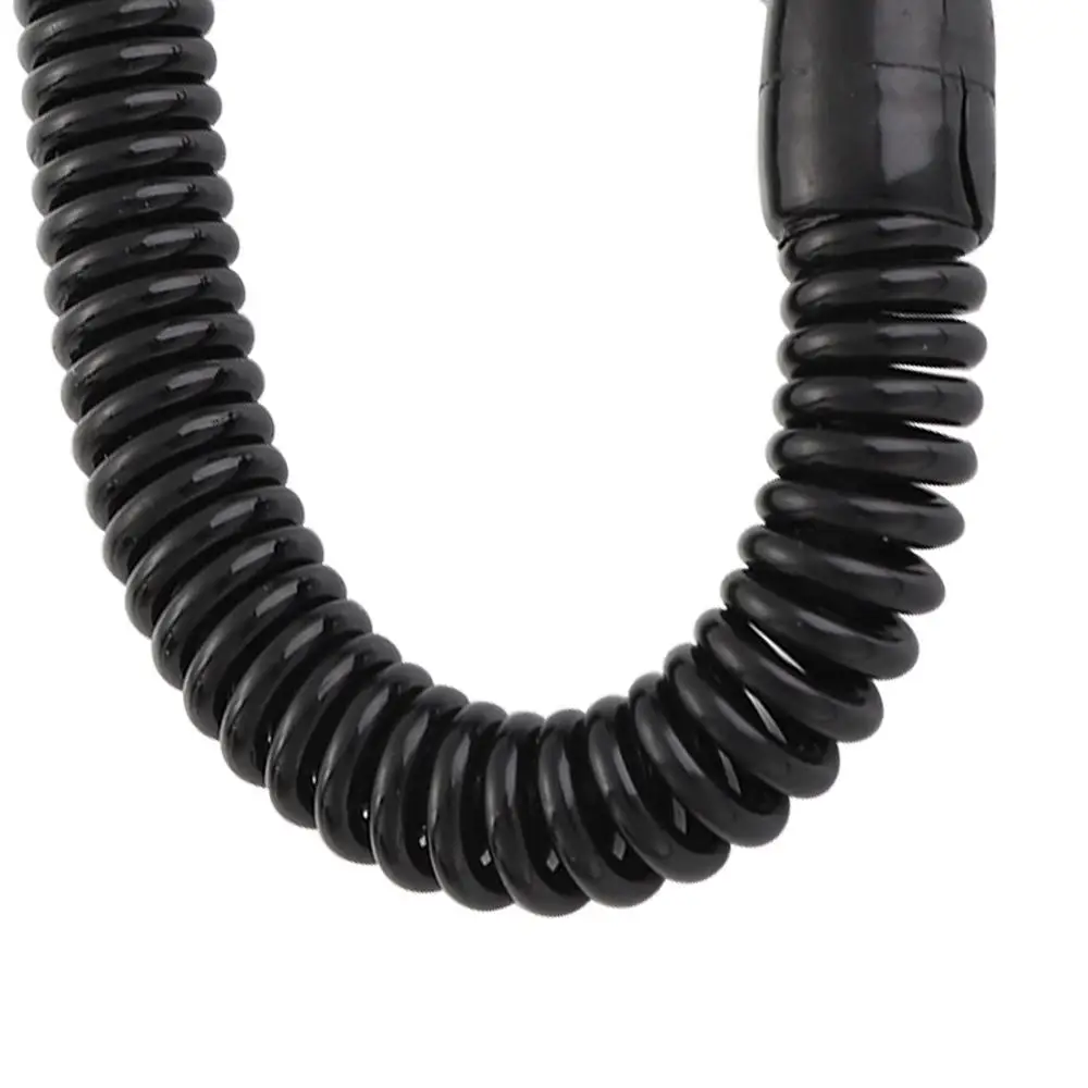Black  Outdoor Anti-lost Retractable Elastic String Telescopic Mobile Phone Lanyard Spring Rope Keychain Buckle