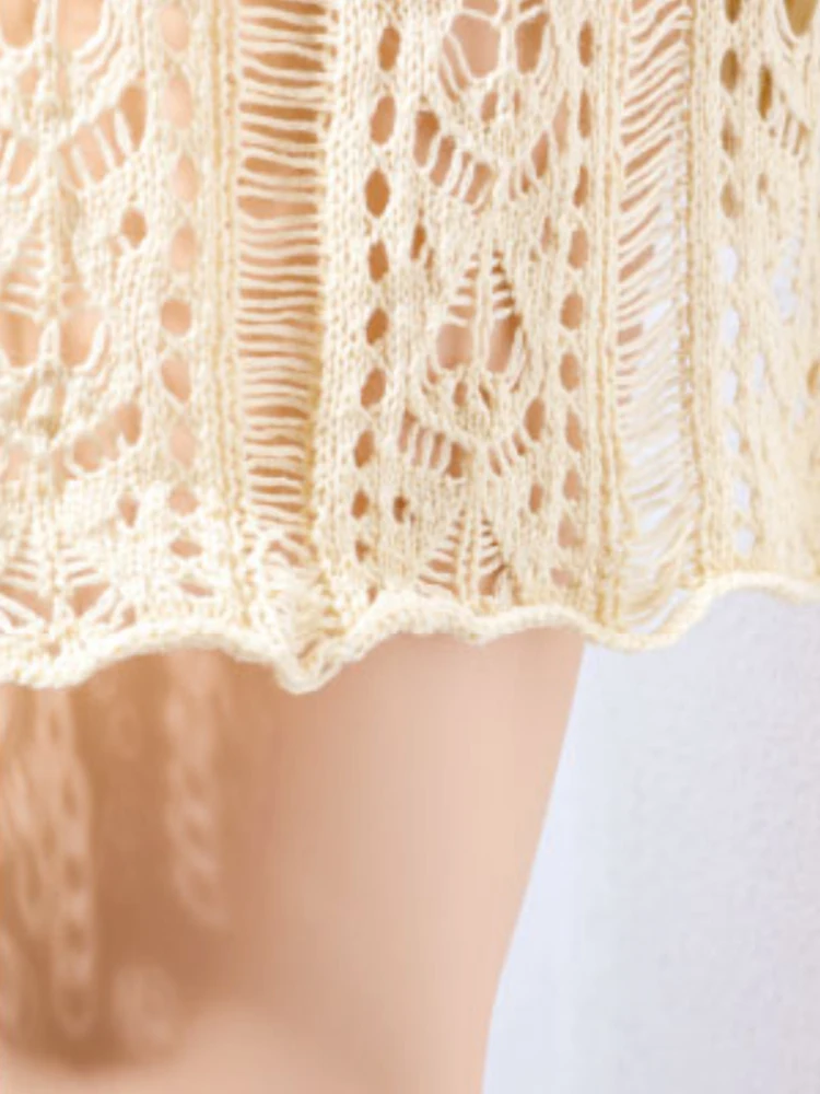 Women's Summer Fashion Casual Hook-Neck Swimsuit Cover-Up Beach Pool Dress Casual Wear