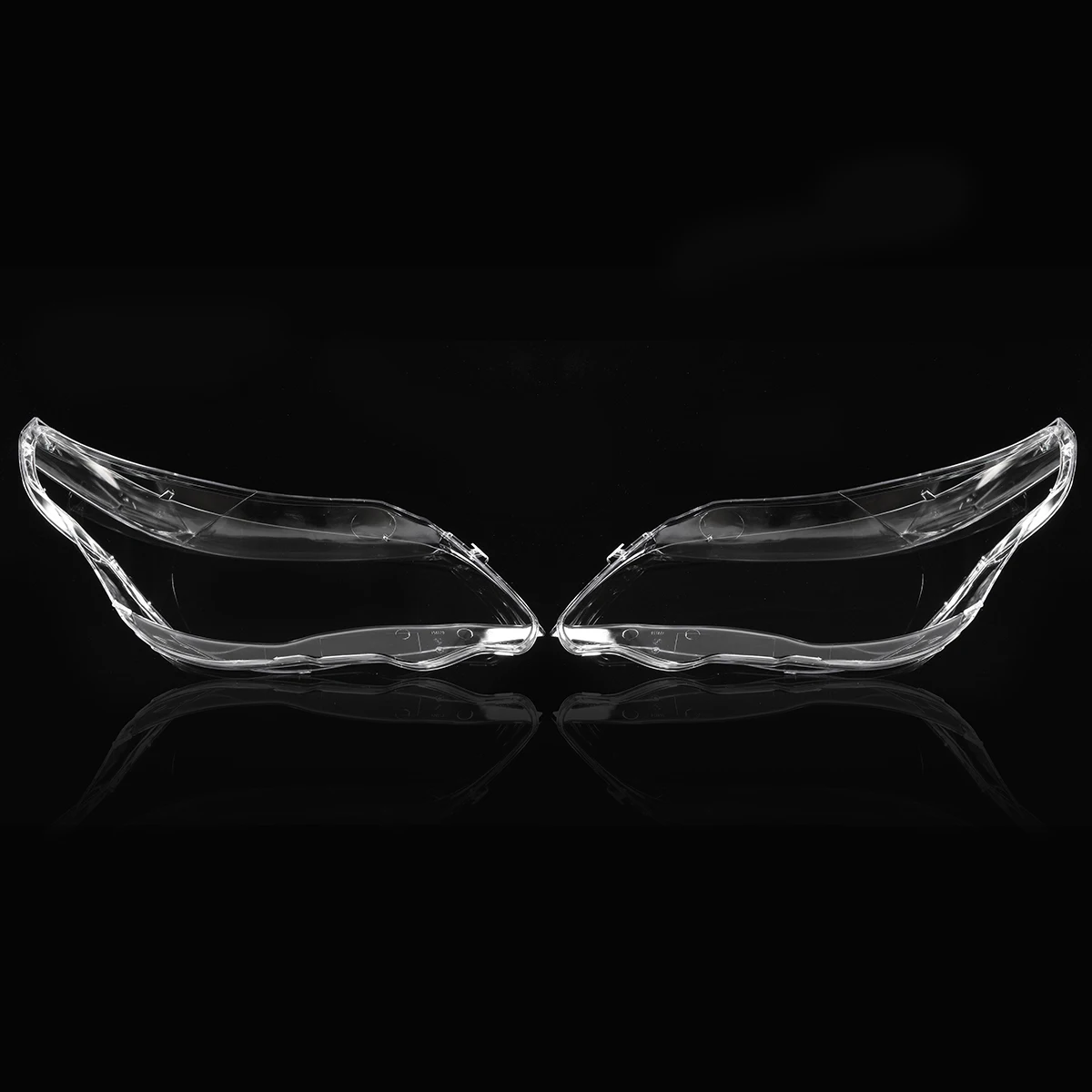 Paar Frontscheinwerfer-Objektivabdeckung für BMW 5er M5 E60 E61 525i 530i 545i 550i 2003–2010 Scheinwerferschale transparenter Lampenschirm – Detail 4