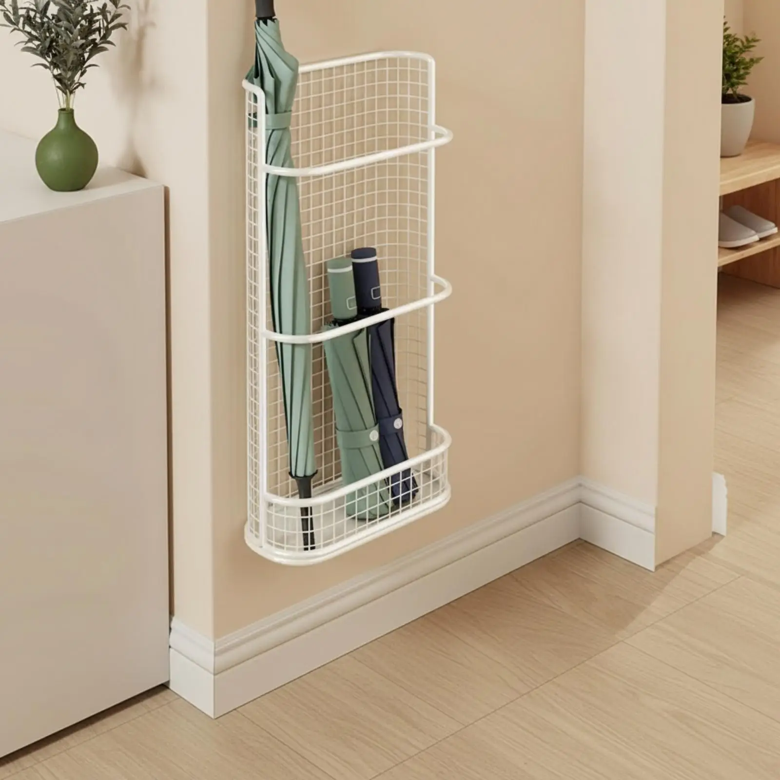 Wall Mount Fishing Rod Storage Rack Metal 3 Tier Organizer Shelf for Garage Utility Room Workshop