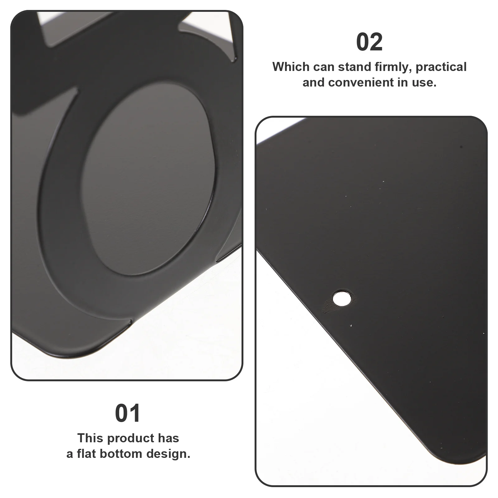 

4Pcs Bookend Metal Simple Decorative Book Organizers Office Study Book Holder Sturdy Delicate Bookend Decorative Books