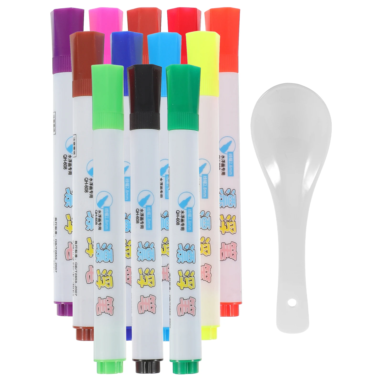 

1 set 1 Set Whiteboard Writing Markers Waterproof Smooth Writing Plastic Marking Pens For School Office Home Supplies Classroom