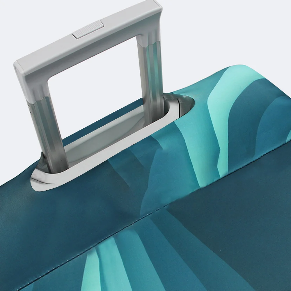 اسم مخصص ارتداء مقاومة غطاء صندوق عربة سميكة مطاطا الأمتعة يغطي خيارات نمط متعددة المضادة للخدش حامي #4