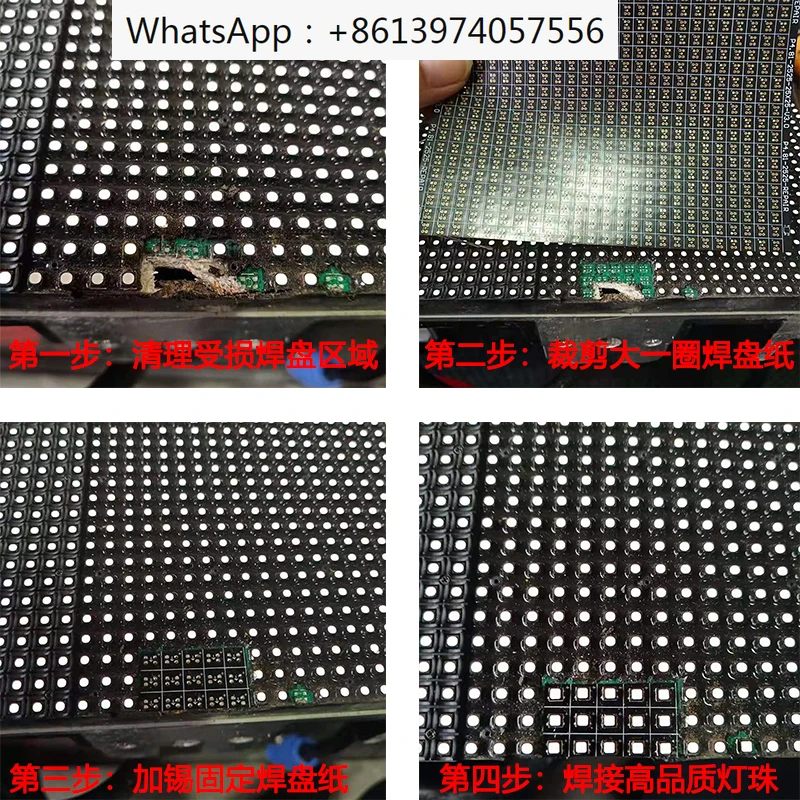 Led Repair Pad Paper Dedicado a Pad Dropping Luzes Verticais e Horizontais P3.911921 2121 2724