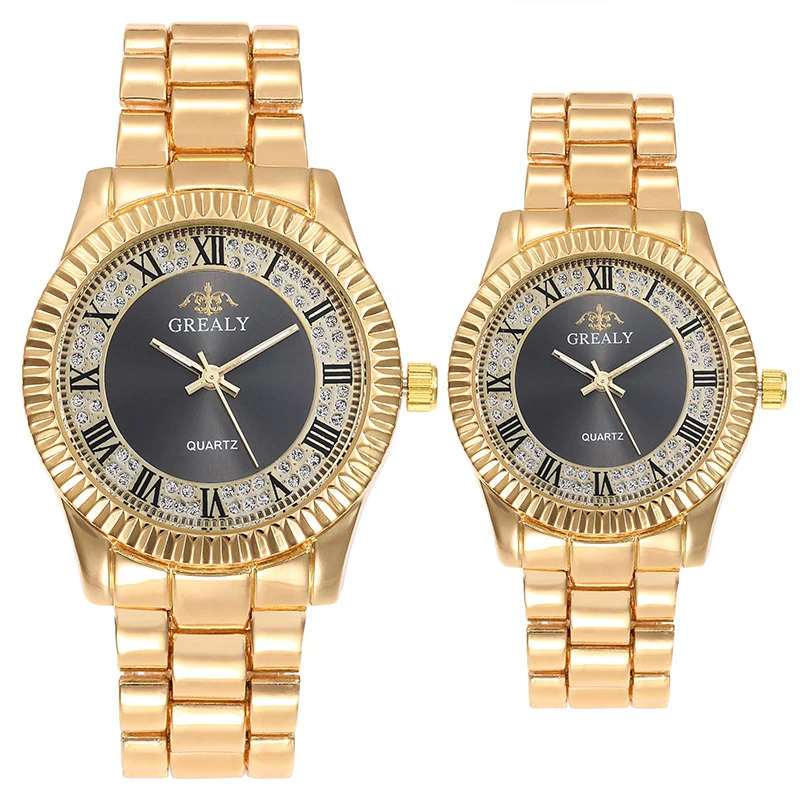 مجموعة زوجين بسيطة وعصرية وعصرية وعصرية للرجال، ساعة كوارتز نسائية، ساعة سوار هدية عمل #2