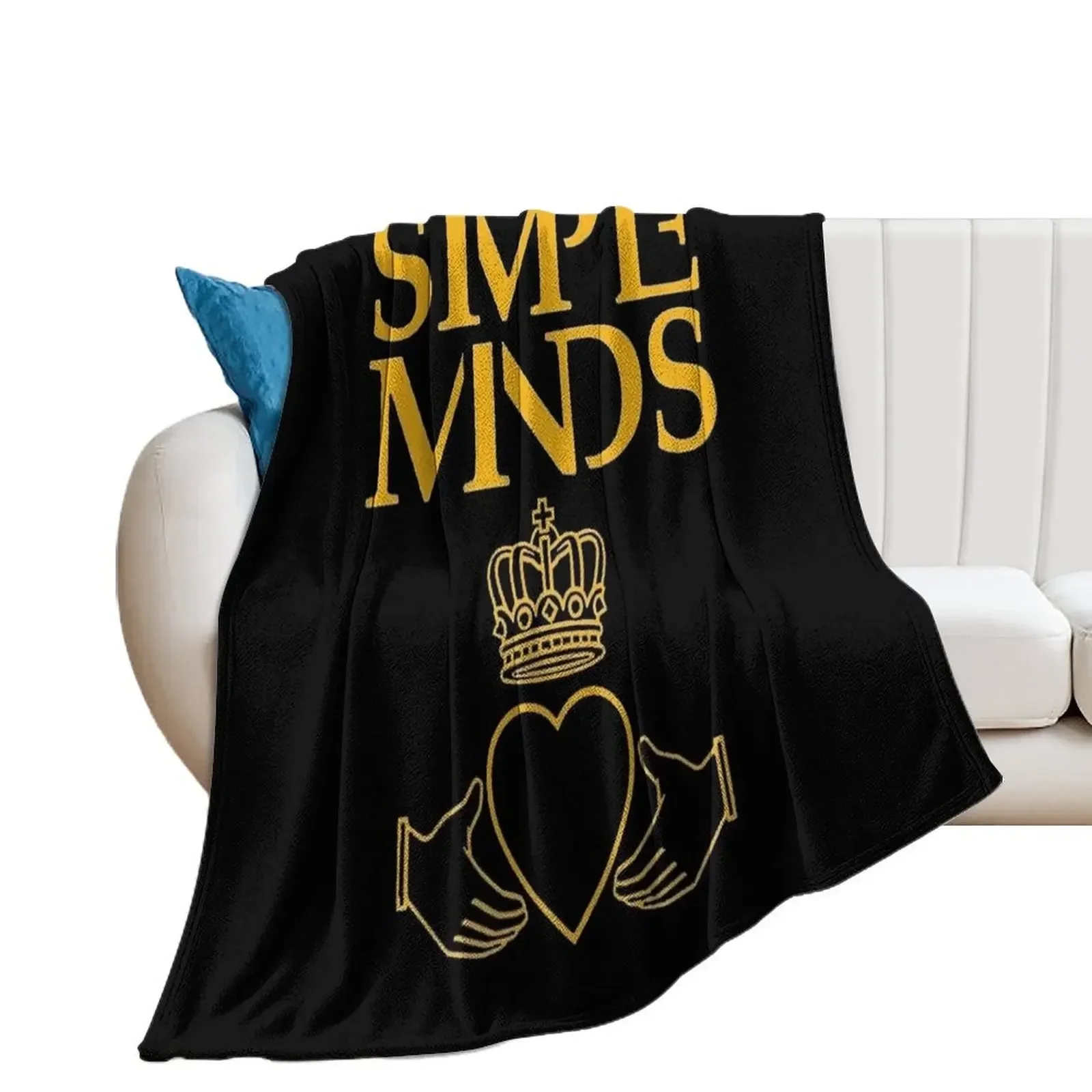 Simple Minds Logo Tri-blend Throw Blanket Flannels Retros Blankets For Baby Stuffeds Blankets