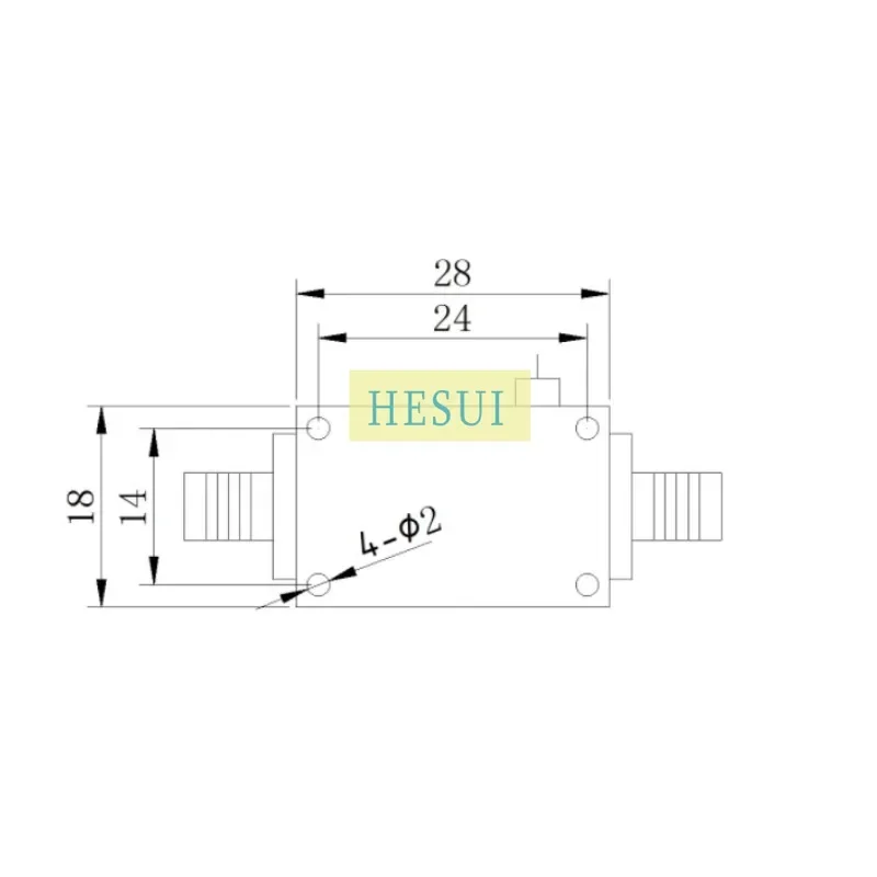 6GHz - 13.5GHz RF Power Amplifier Module C-Band X-Band Broadband Power Amplifier Microwave Amplifier Module CNC shielding case