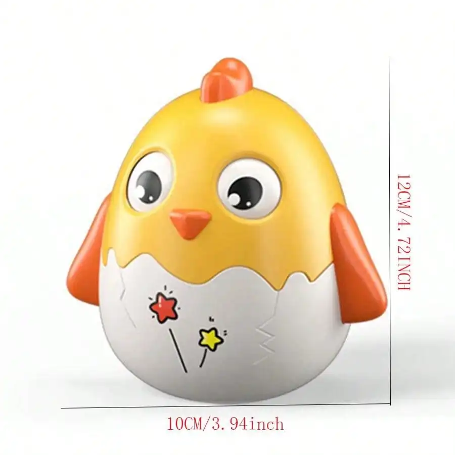 Educational Toys Round Chicken Tumbler Bell To Cultivate Baby'S Emotional, Visual And Intellectual Development Children'S Toys