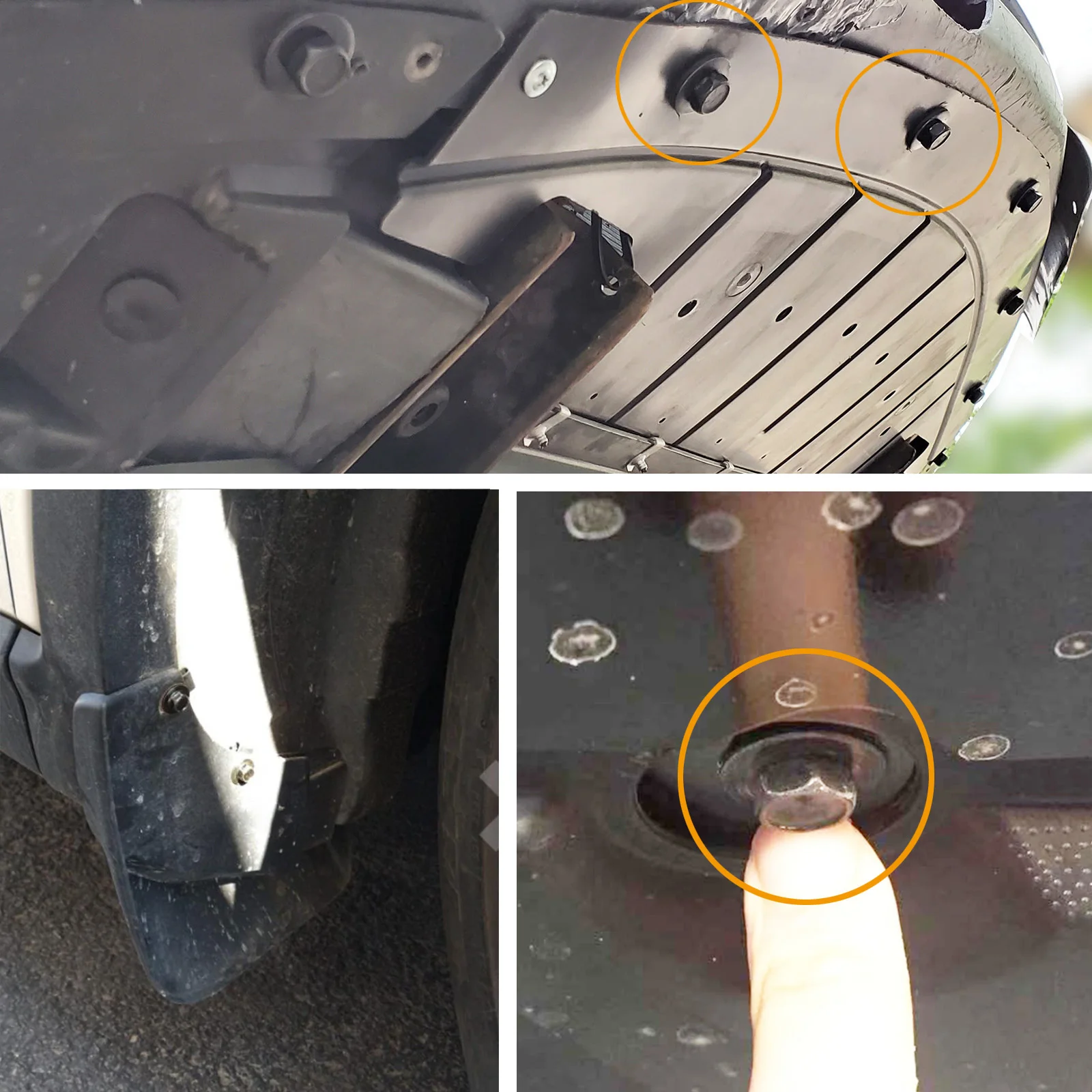 10x set Universal Under Engine Cover Undertray Clips Body Bolts Screw Splash Shield Guards Fender Liner Retainer