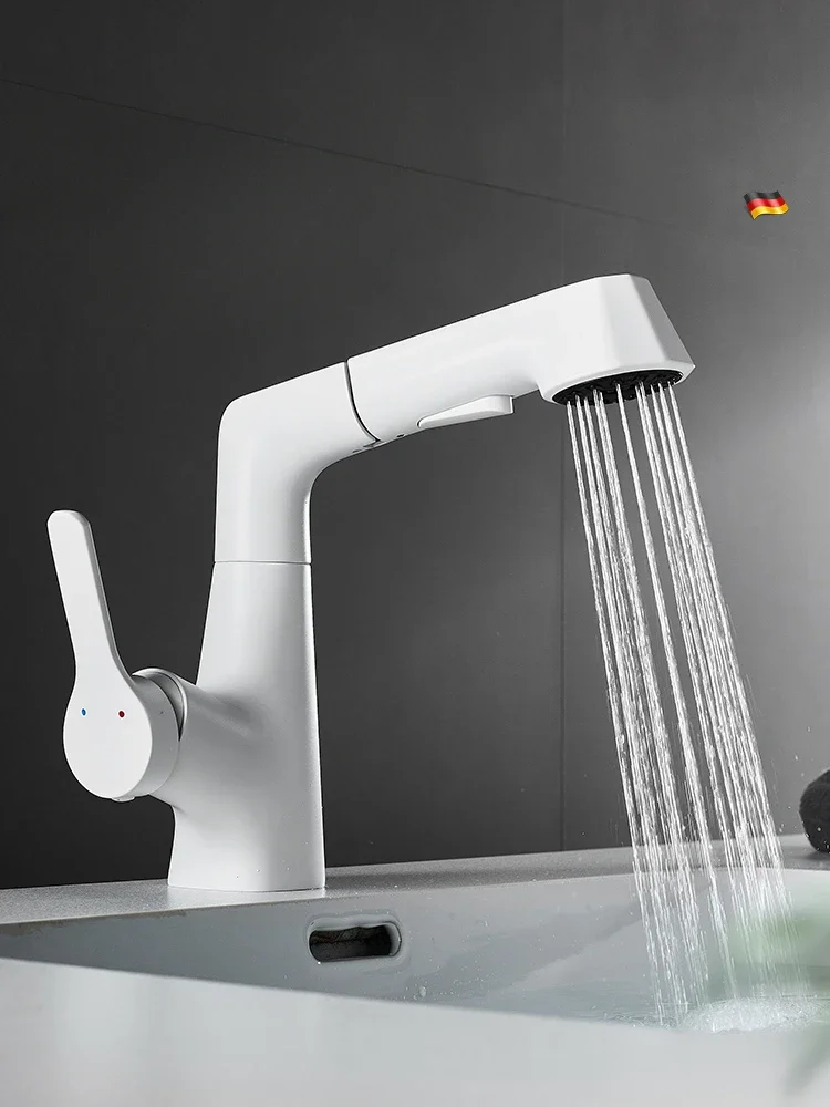 

Смеситель для раковины горячий и холодный Туалет для ванной бытовой выдвижной тип