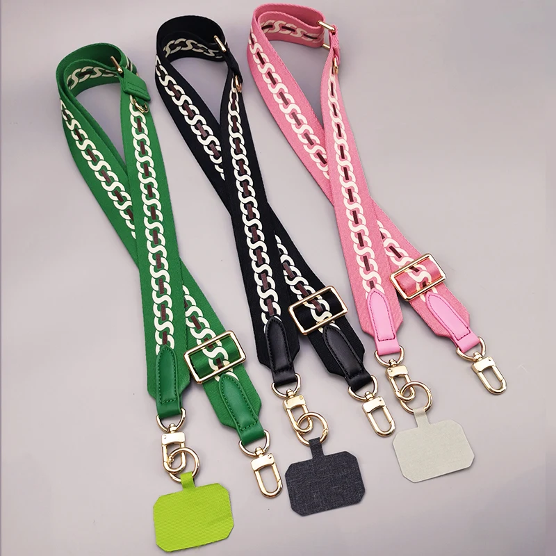 Twisted Chain Diagram Broadband Universal Mobile Phone Slant Strap Adjustable Mobile Phone Lanyard Rope Anti-loss Hanging Neck