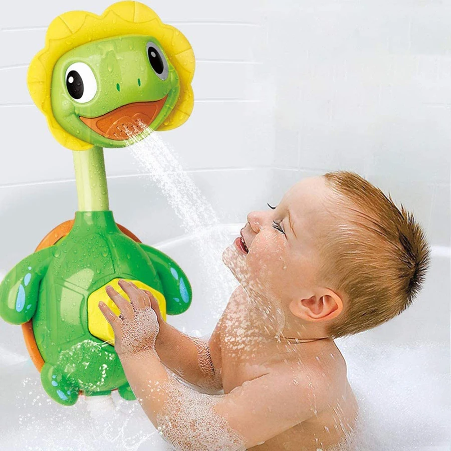 Baby Bath Toys for Kids Duck Turtle Sucker BaBy Bath Toys Spray Water Toys for Kids Outside Pool Bathtub Toys Sprinkler Shower