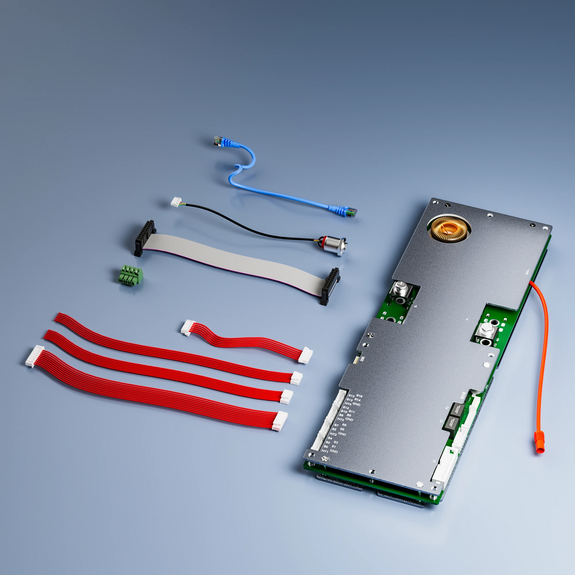 JKBMS Smart Inverter BMS Active Balance Current 8S 16S Lifepo4/Li-ion/LTO for Growatt Deye Inverter Family Energy Storage Board