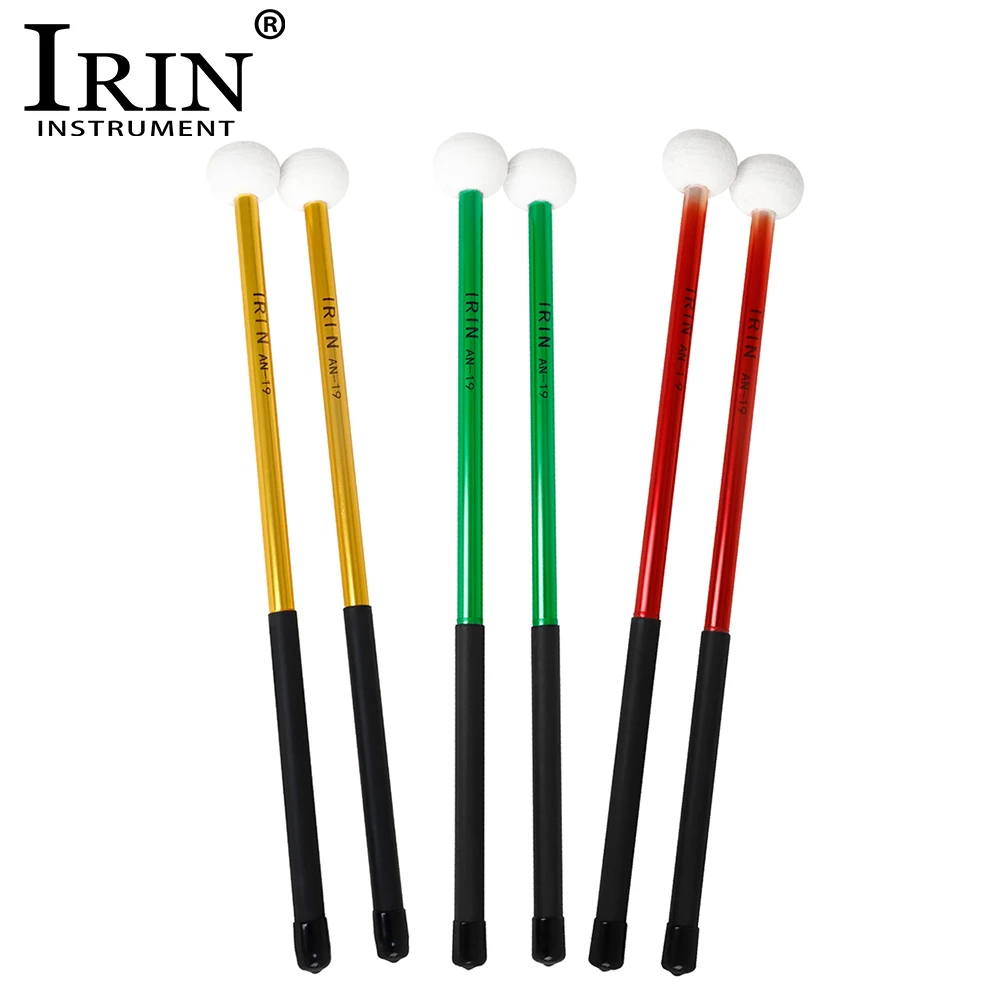 IRIN Timpani Drum Mallets Drumsticks Aluminium Alloy Non-slip Handle Drum Stick Percussion Instruments Parts & Accessories