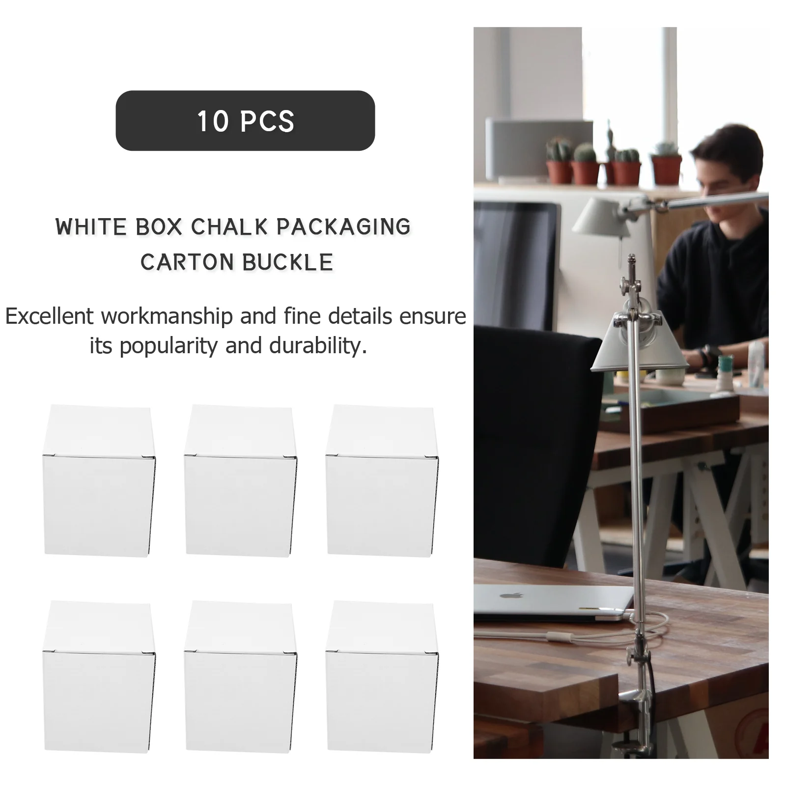 10 Pcs Packing Boxes Storage Chalk Packaging Cartons Corrugated Paper Advanced Practical Buckle Monitor Holders