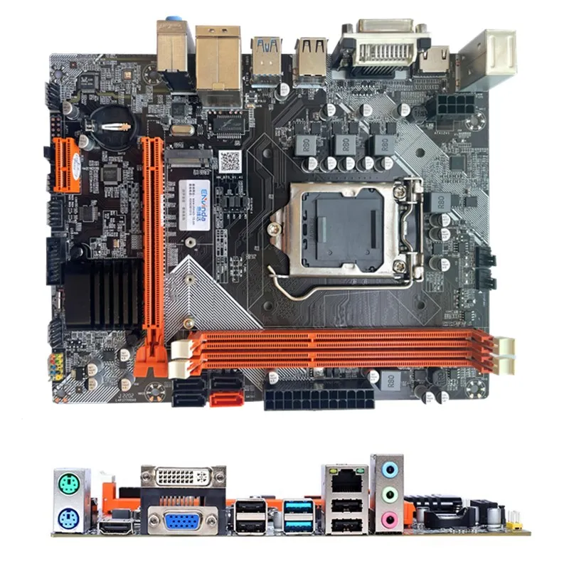 B75 Płyta główna Pulpit M.2 LGA1155 Dla procesora i3 i5 i7 Obsługuje pamięć DDR3 SATA 3.0 USB 3.0 PEI-E Interfejs VGA Intel Core CPU