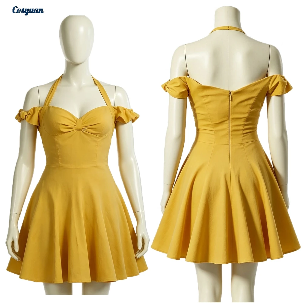 Disfraz de Cosplay de la Película "Story of West Side" 2021, Vestido con Tirantes de Anita, Ropa para Fiesta, Disfraz de Halloween, Trajes de Carnaval