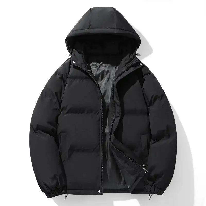 Men New Thick Warm Coats Trendy Hooded Windproof Parkas Men's Winter Casual Cotton-Padded Jacket Bread Jackets
