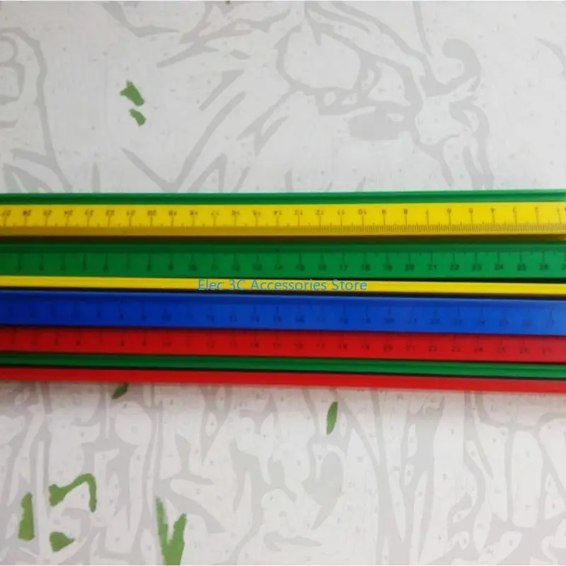Y51A 5Pcs/lot Straightedge Drawing Office Ruler Educational Appliances Tools Whiteboard Blackboard Measuring Ruler