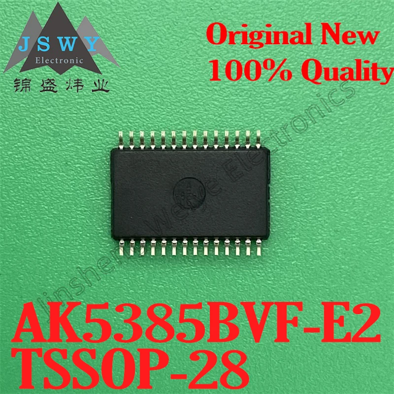 (1/5-pcs) AK5385BVF-E2 AK5385BVF TSSOP28 Audio Modulator 100% Original Stock Fast Shipping Electronic Components