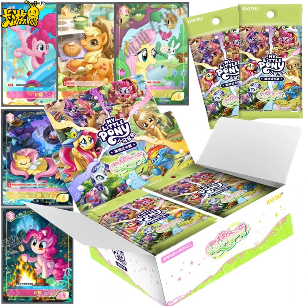 

Kayou My Little Pony Аниме Коллекционная карта Волшебные мультяшные фанаты Любимая классическая карта с персонажами-сюрпризом Подарок на день рождения для друзей
