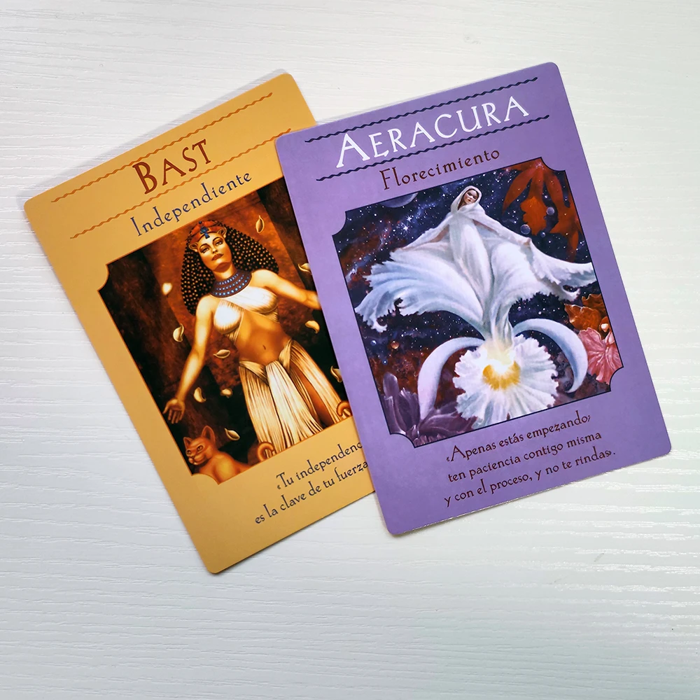 Spanish Edition Goddess Guidance Oracle Cards Cards Prophecy Divination Toy, 44 Cards by Doreen Virtue y PDF libro guía