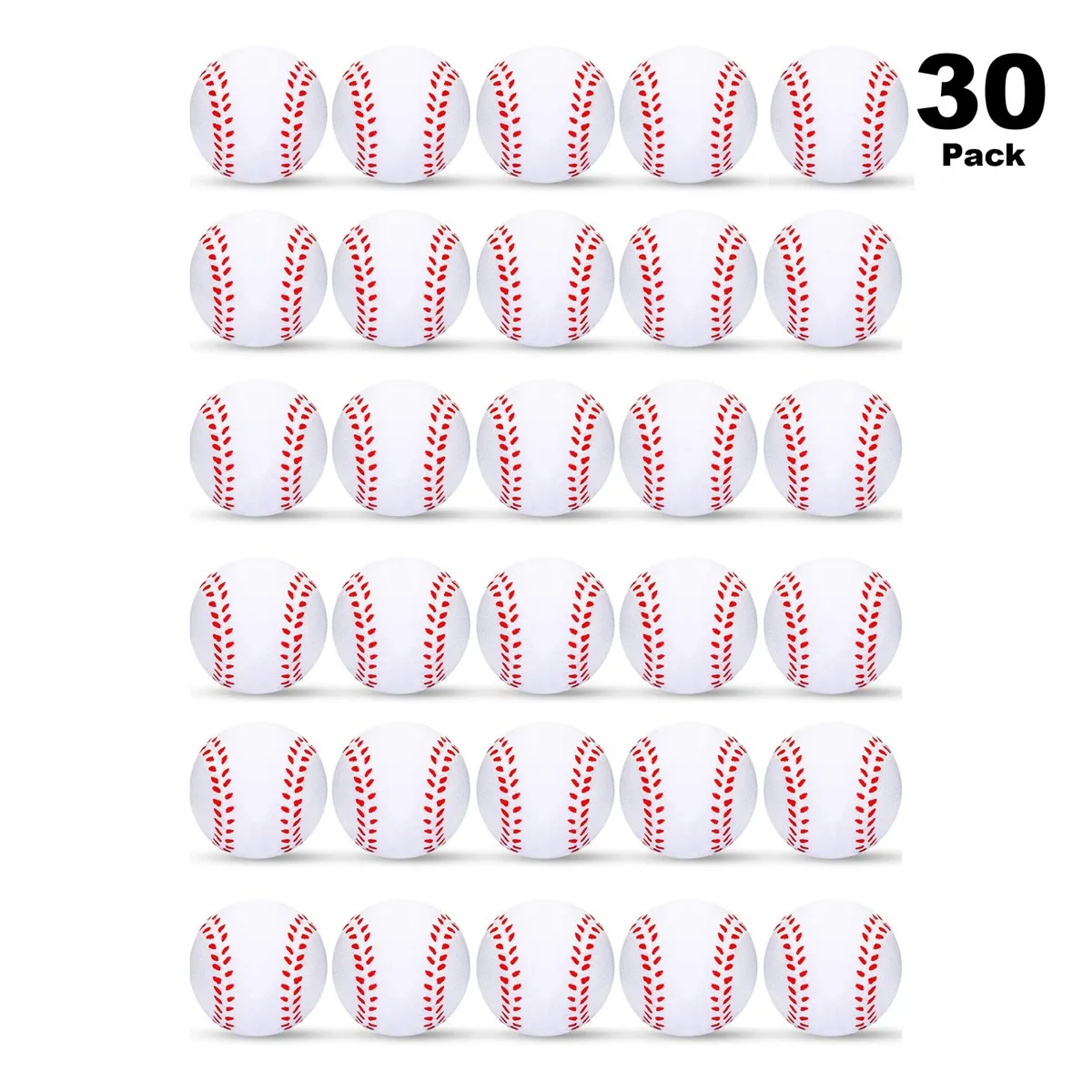 30 упаковок, мини-мяч для бейсбола, спортивный мини-мяч из пенопласта, спортивный мяч из пенопласта для школы, награда на карнавал