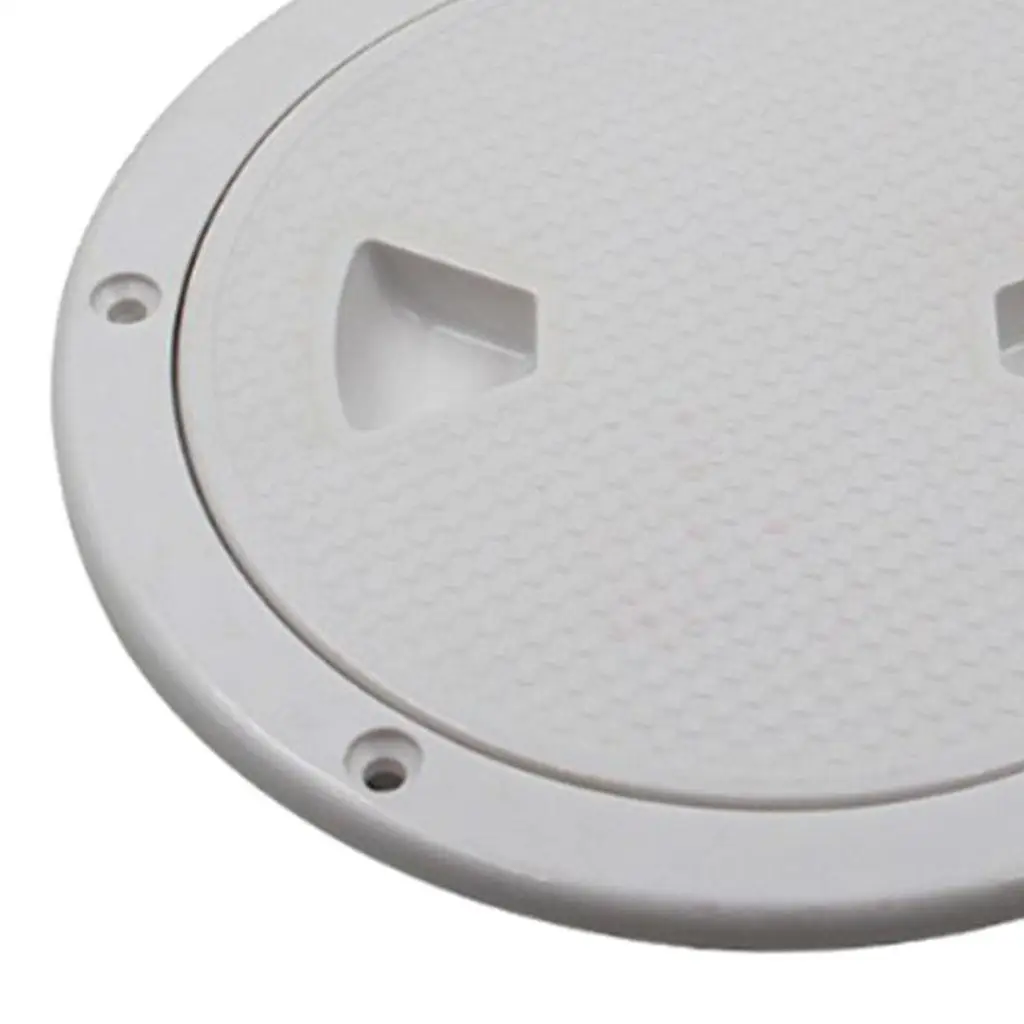 White ABS Plastic Hatch Cover Screw Out Plate Water Tight Deck Inspection Access for Yacht Boating