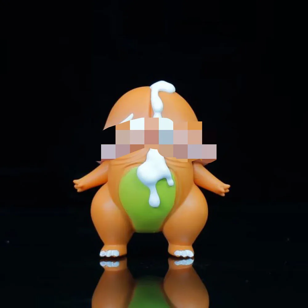 8CM Kawaii Pokemon Anime postać Psyduck Squirtle Bulbasaur PVC GK figurka kolekcjonerska dekoracja stołu prezent nowy