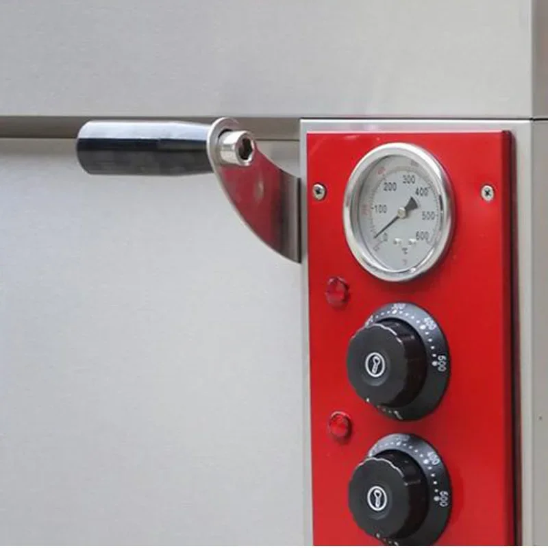 فرن بيتزا كهربائي منزلي احترافي بطبقة واحدة 220 فولت، فرن بيتزا إيطالي، بيتزا 500 درجة، سمك دجاج مشوي