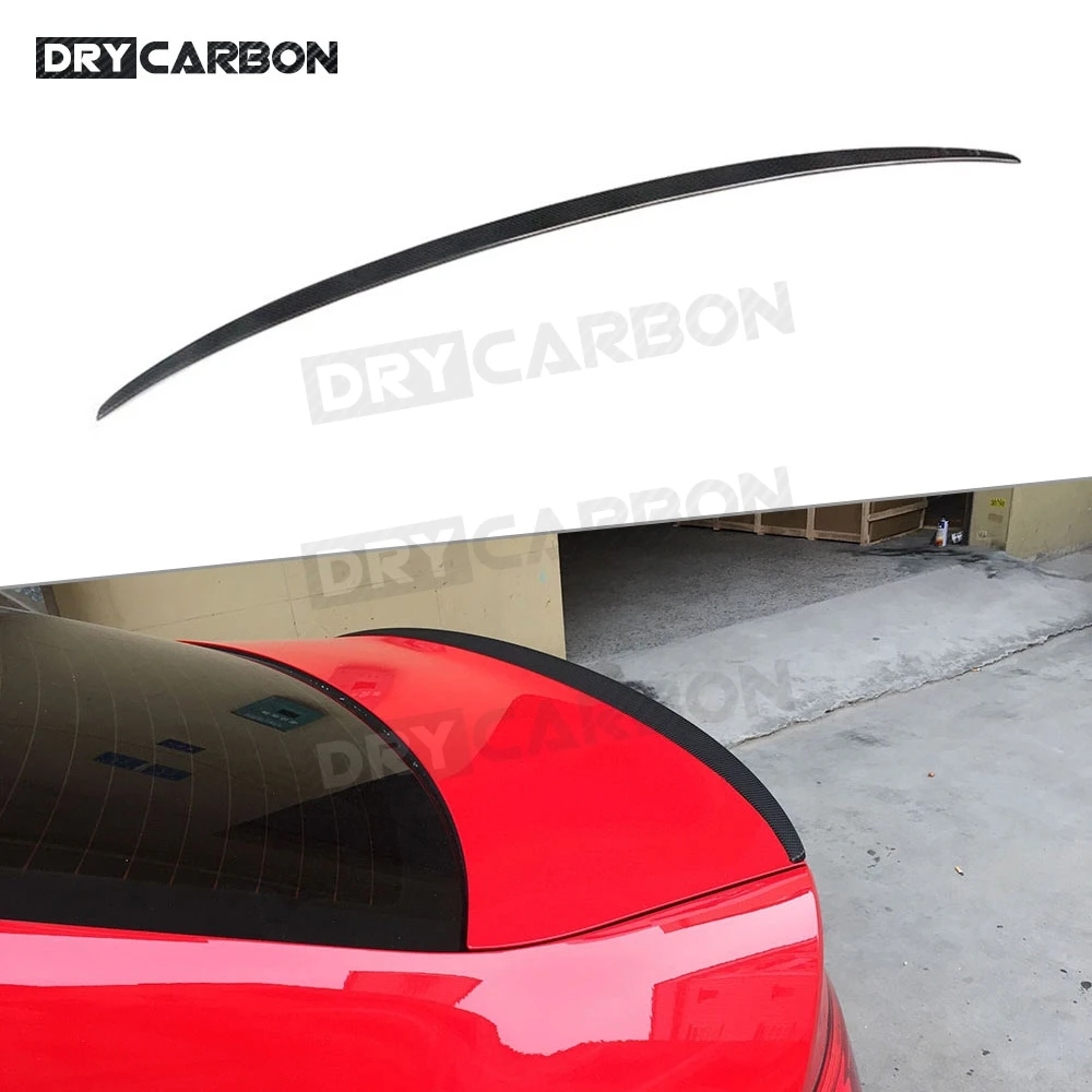 

Carbon Fiber Rear Spoiler Boot Trunk Wings For Audi A3 8V Sedan 2014-2019 S3 Style FRP Black Car Tail Spoiler Kit Accessories